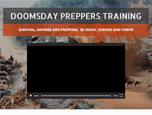 Tablet Screenshot of doomsdayprepperstraining.com